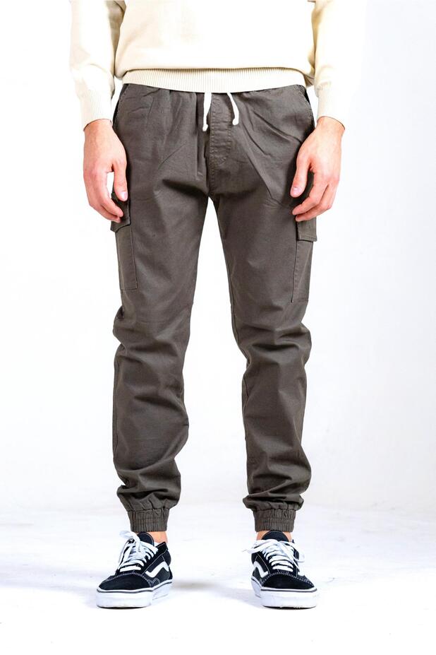 PANTALON JOGGER CARGO GABARDINA 