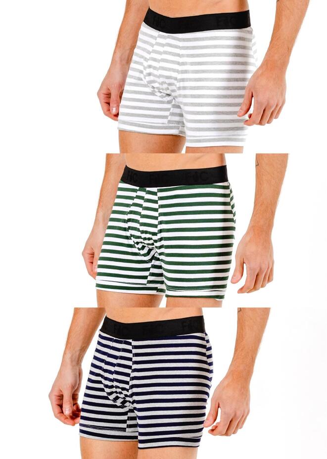 BOXER RAYADO TRI PACK